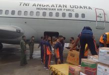 TNI AU operasikan Hercules hingga Boeing untuk misi kemanusiaan di Sulbar dan Kalsel