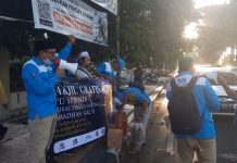 Ini cara baik, SPN NTB sisipkan kegiatan sosial saat berunjukrasa