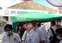 Partai Gerindra turun aksi distribusi vaksin sinovac kepada 1.000 warga sasaran