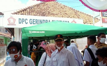Partai Gerindra turun aksi distribusi vaksin sinovac kepada 1.000 warga sasaran