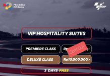 Tiket Moto GP 2022 Seri Mandalika, “Premier Class” Rp15 juta habis terjual