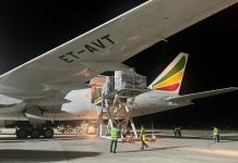 Sebagian logistik WSBK 2022 tiba di Bandara Internasional Lombok