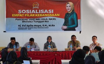 Sosialisasi 4 Pilar Kebangsaan, Evi Apita Maya minta pelajar terapkan dari lingkungan sekolah