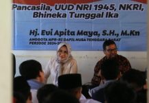 Evi Apita Maya sisipkan pesan pencegahan perkawinan usia anak, saat Sosialisasi 4 Pilar Kebangsaan