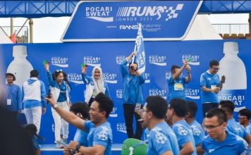 Wakil Gubernur NTB dan keluarga diantara ribuan peserta Pocari Sweat Run