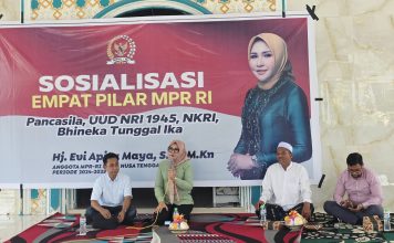 Sosialisasi empat pilar kebangsaan, Evi Apita Maya tekankan peran santri dalam negara
