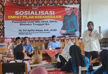 Sosialisasi 4 Pilar Kebangsaan jadi materi pelajaran ekstra SMK di Lombok Tengah