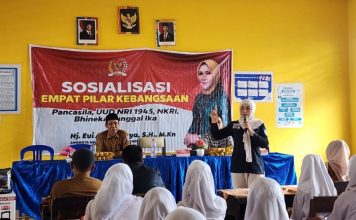 Pelajar SMP Lombok Tengah didoktrin 4 Pilar Kebangsaan oleh Senator Evi Apita Maya